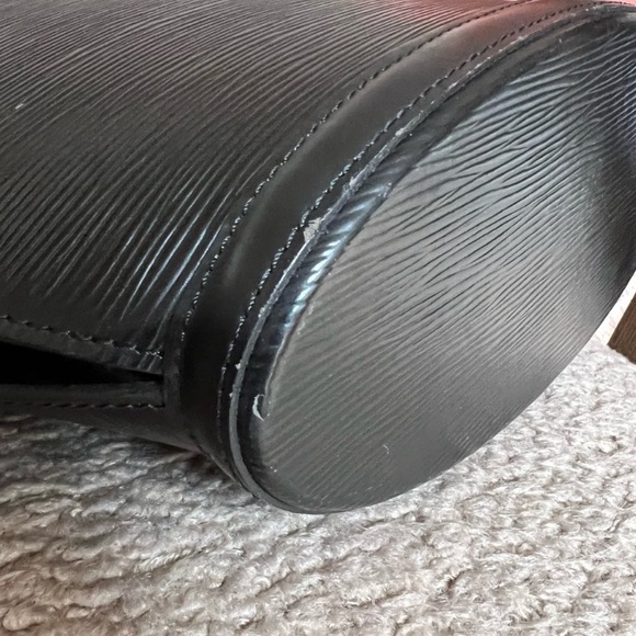 LOUIS VUITTON St. Jacques Epi Large Black Leather Tote Bag EUC - Picture 10 of 15